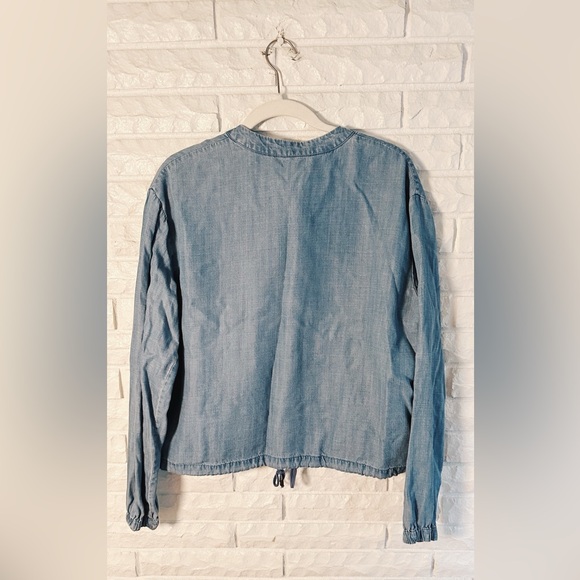 Who What Wear Chambray Bomber Jacket - Picture 4 of 4